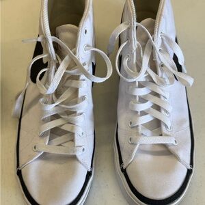 Nike White and Black High-Top Sneakers